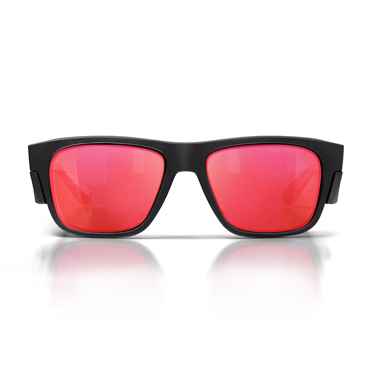 Fusions Matte Black Frame/Mirror Red Polarised UV400