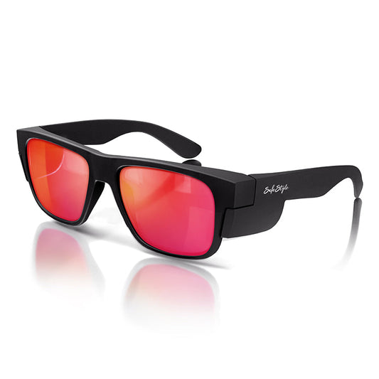 Fusions Matte Black Frame/Mirror Red Polarised UV400