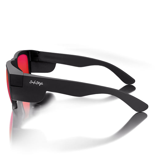 Fusions Matte Black Frame/Mirror Red Polarised UV400