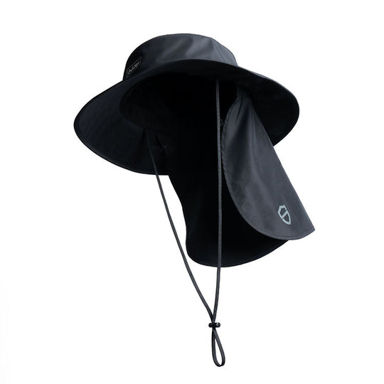 Worksite To Weekend Black Flap Bucket Hat