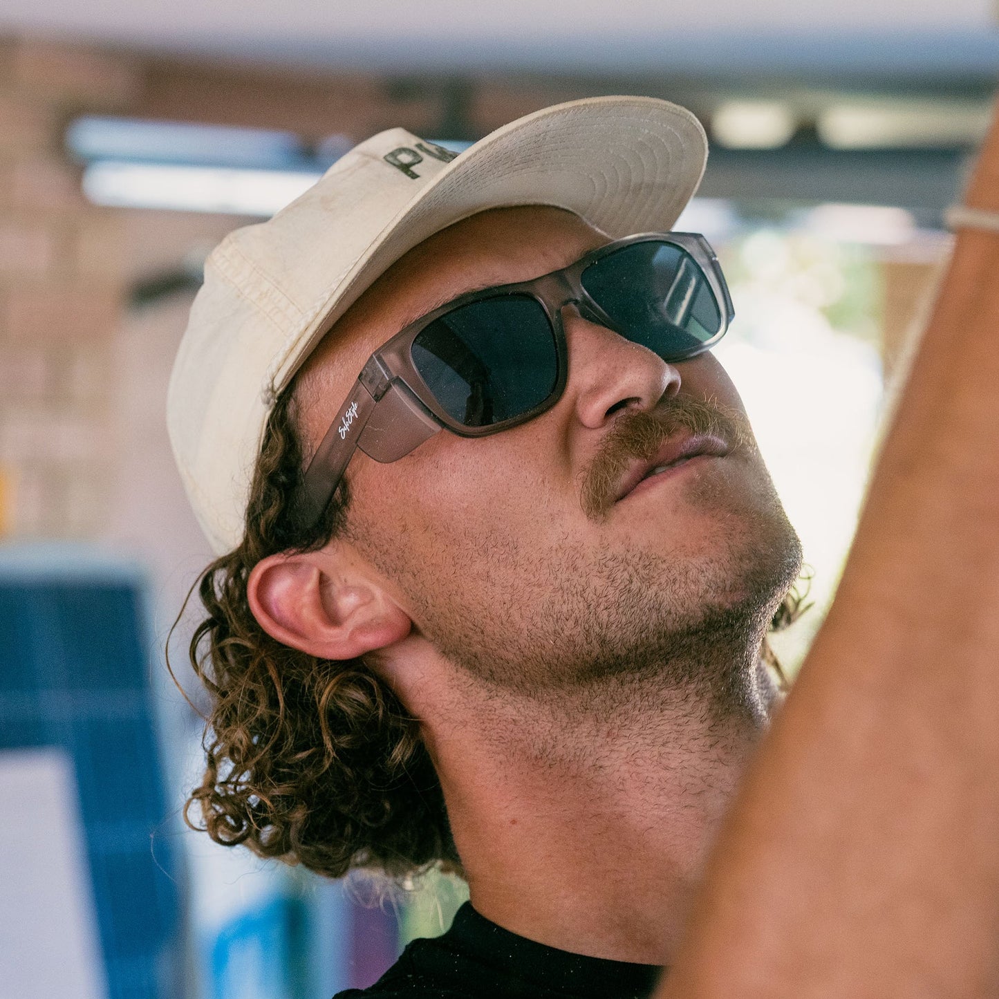 Fusions XL Matte Graphite Frame Grey Polarised Lens