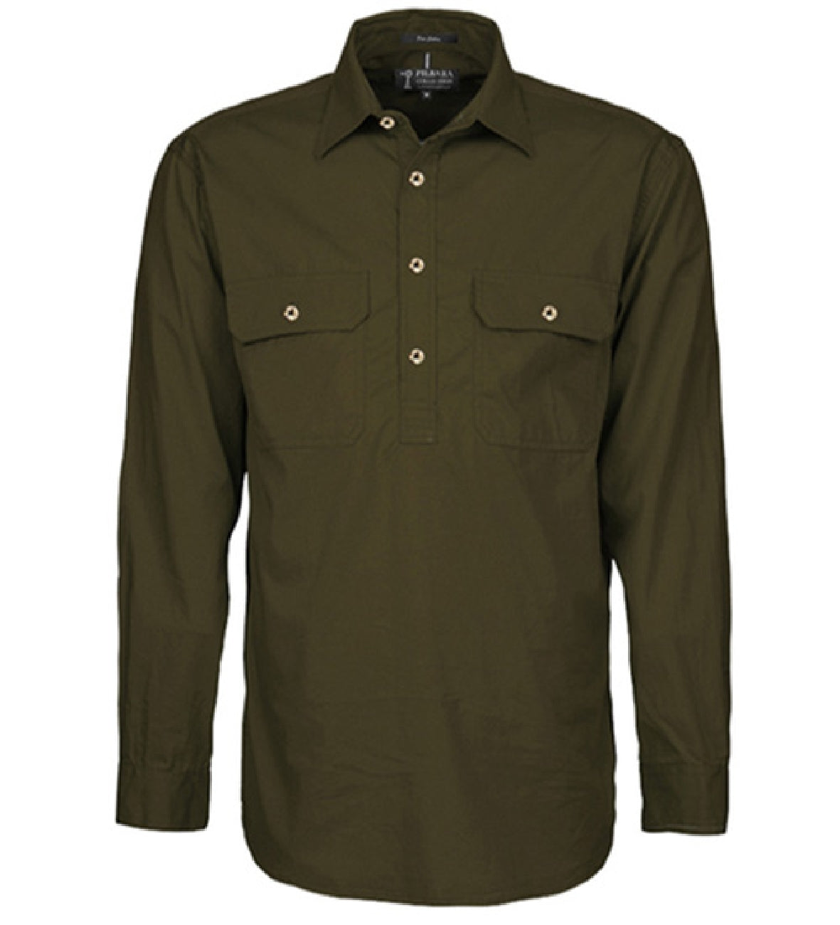 Pilbara Shirt Mens Closed Front Long Sleeve Shirt