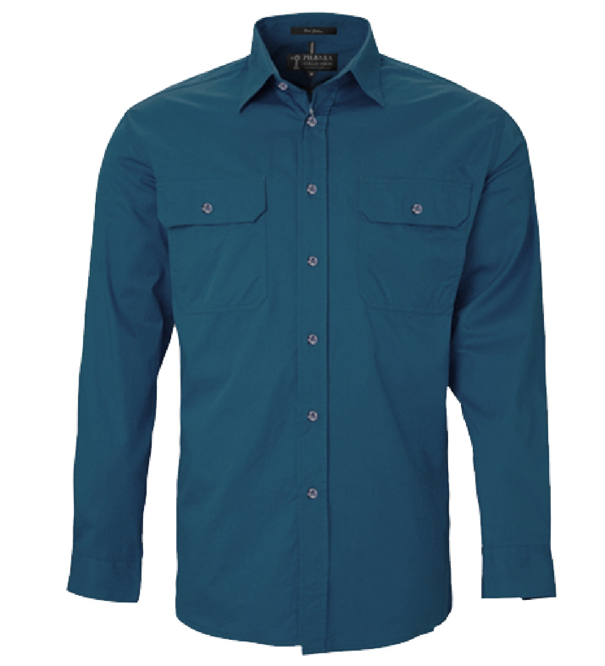 Pilbara Shirt Mens Open Front Long Sleeve Shirt