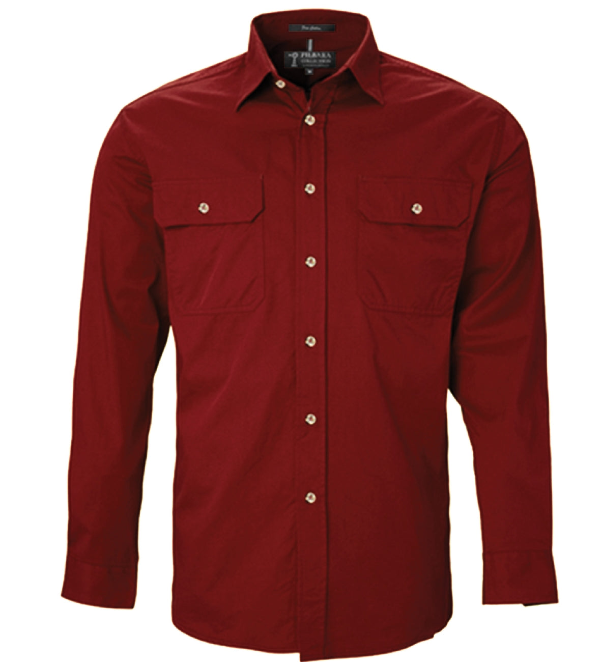 Pilbara Shirt Mens Open Front Long Sleeve Shirt