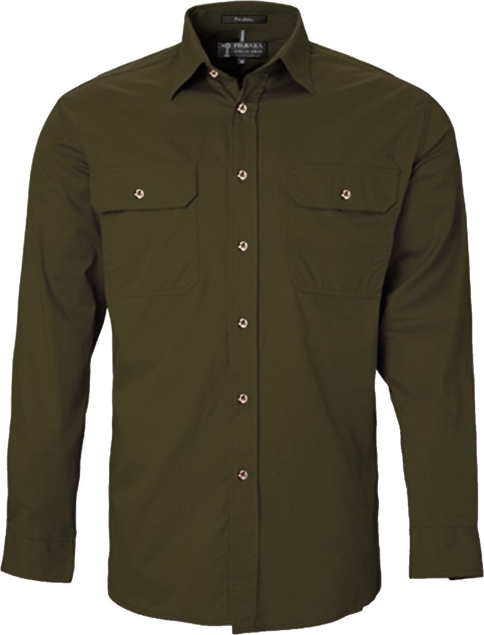 Pilbara Shirt Mens Open Front Long Sleeve Shirt