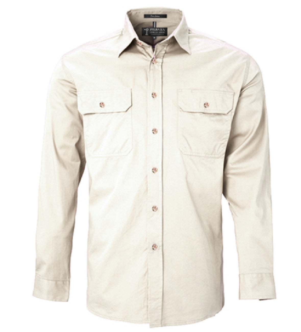 Pilbara Shirt Mens Open Front Long Sleeve Shirt