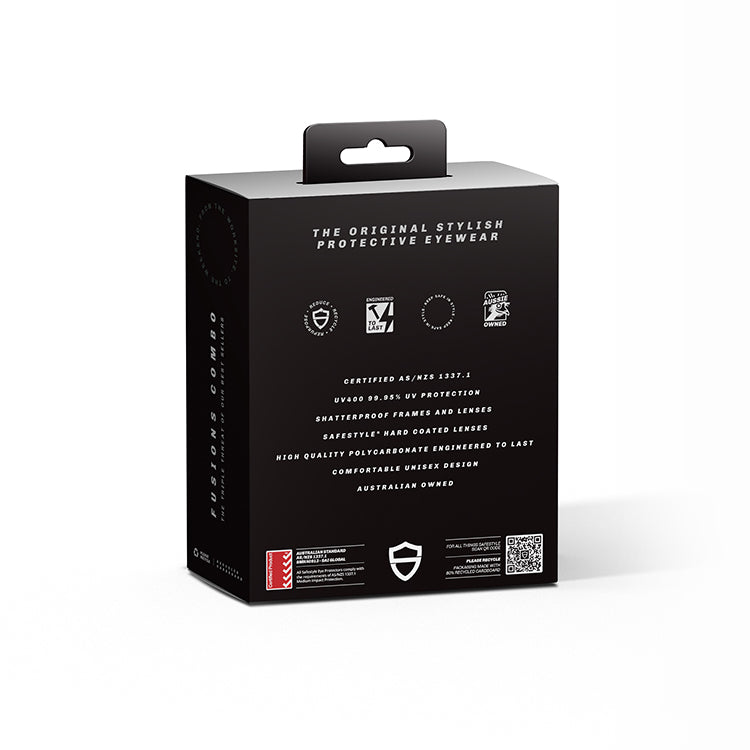 Fusions 3-Pack Combo Matte Black/Graphite/Clear