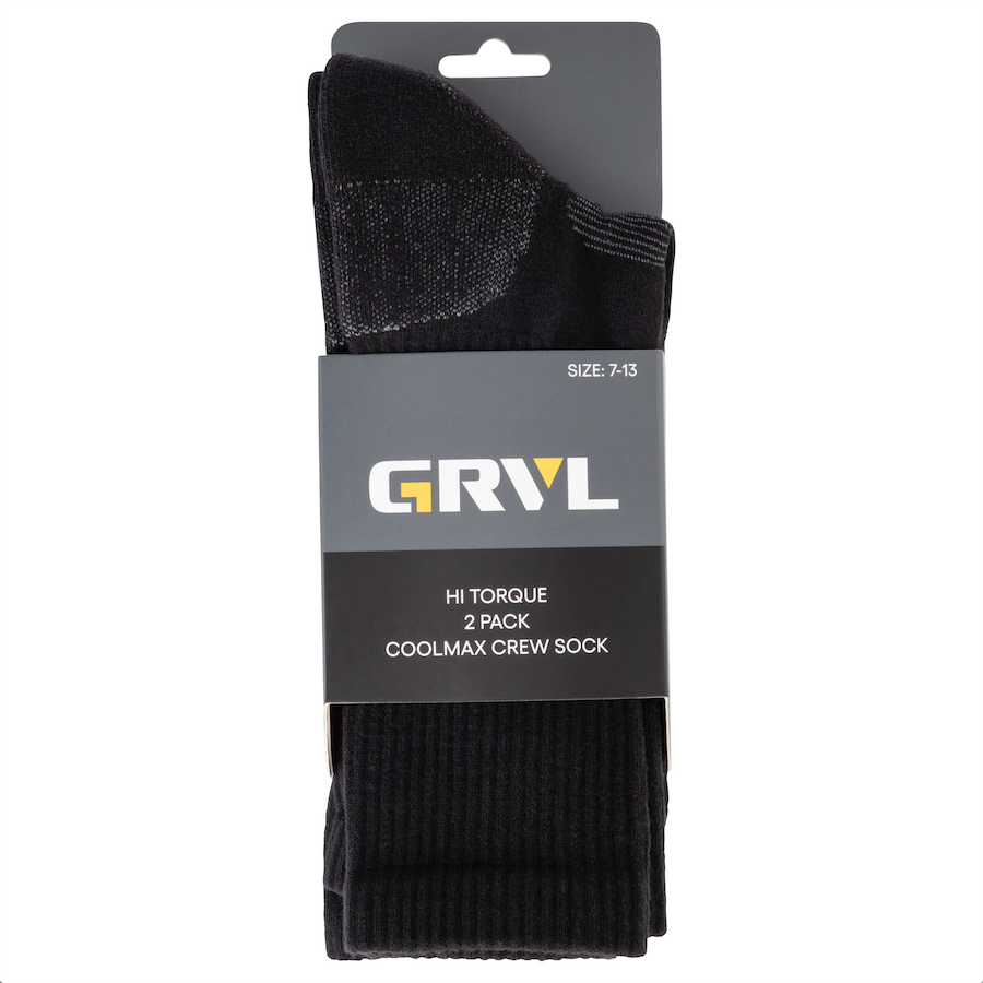 GRVL Hi Torque Tech Coolmax 2 Pack Socks
