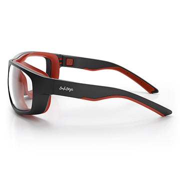 Switches Matte Black/Red Frame Clear Lens
