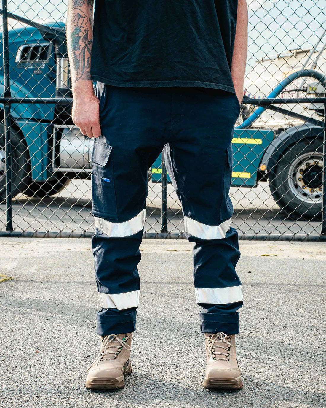 X/DMG UP-2T Elastic Waist Cargo Taped Pant