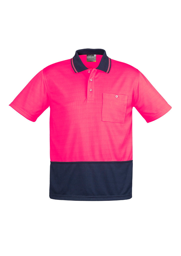 Syzmik Zh231 - Unisex Hi Vis Basic Spliced Polo - Short Sleeve