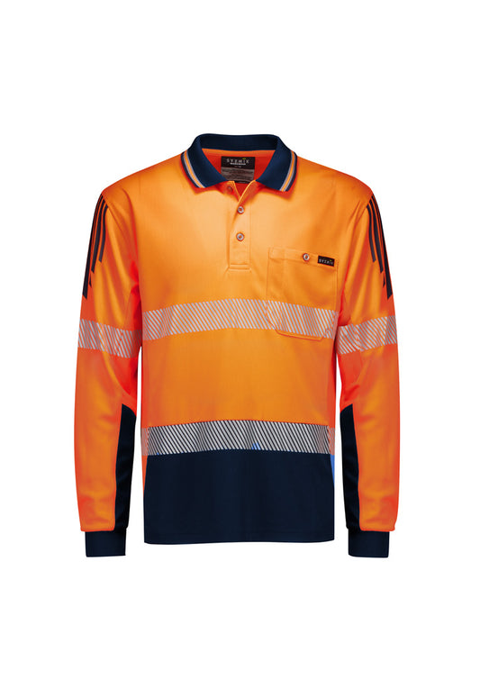 Syzmik ZH550 Hi Vis Seg Tape Polo - Long Sleeve