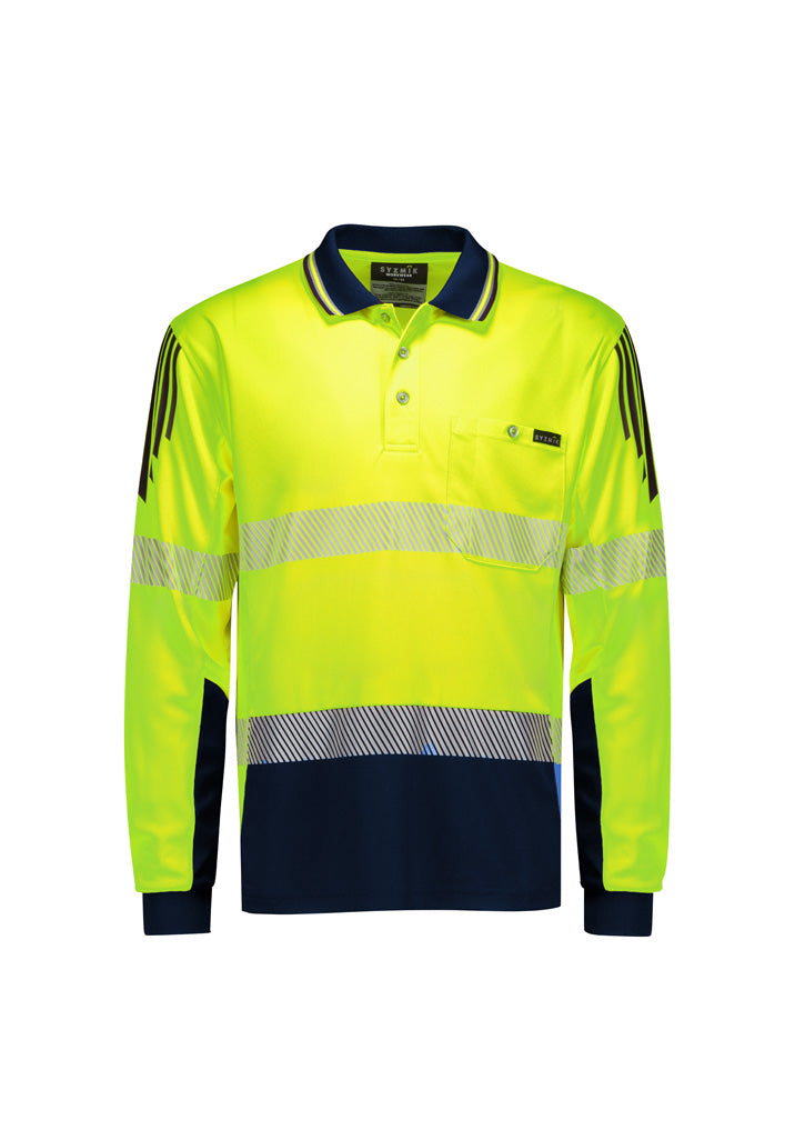 Syzmik ZH550 Hi Vis Seg Tape Polo - Long Sleeve