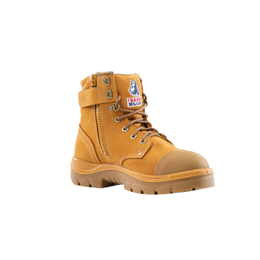 Wheat Steel Blue Safety Boot