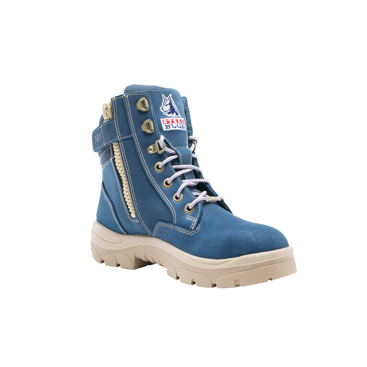 South Cross - Ladies Zip Lace Up Safety Boot