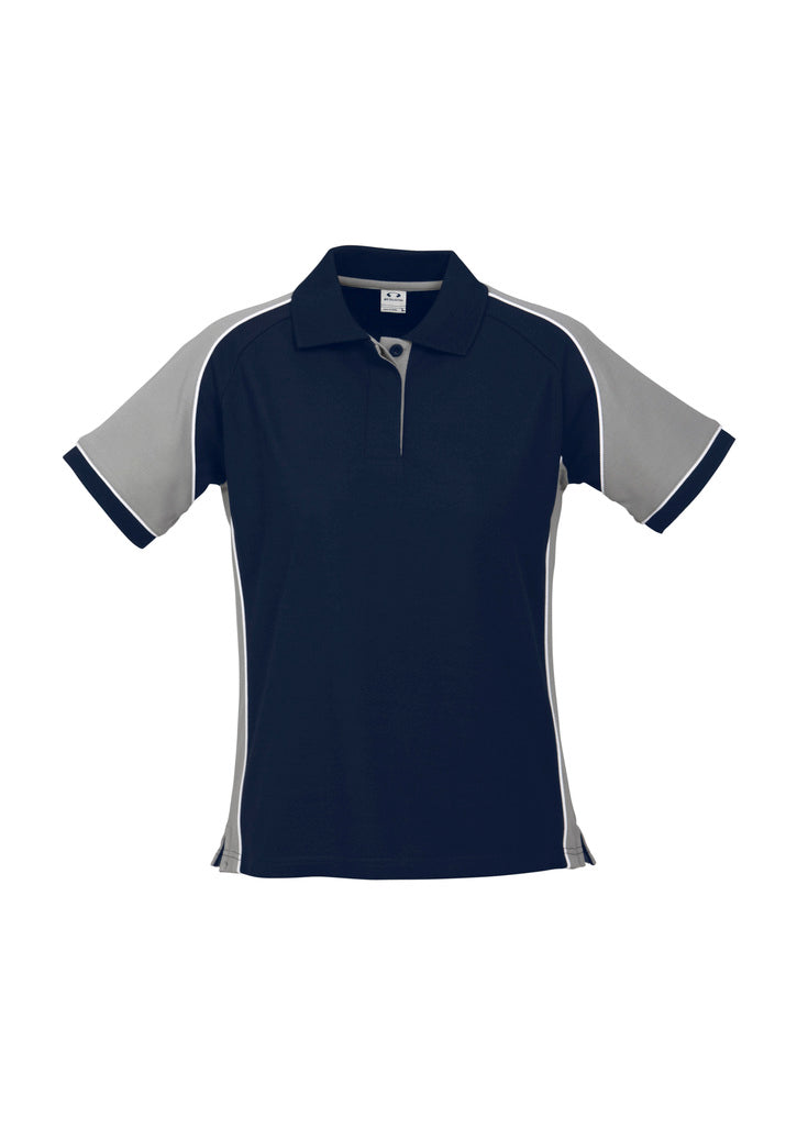 Ladies Polo Navy And Gray