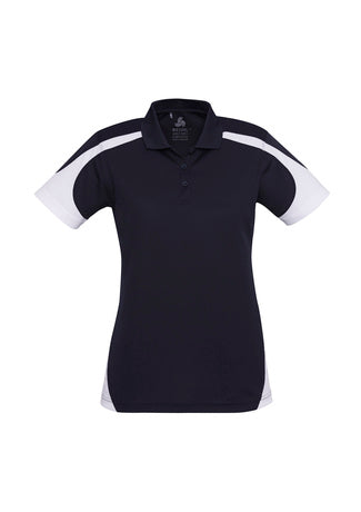 Ladies Talon Polo Navy White