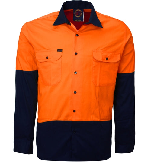 Rm1050 2 Tone Open Front Long Sleeve