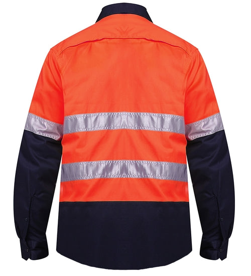 Rm107V2R 2 Tone Open Front Vented Long Sleeve - Reflective