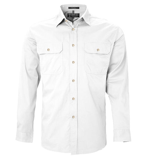 Pilbara Shirt Mens Open Front Long Sleeve Shirt