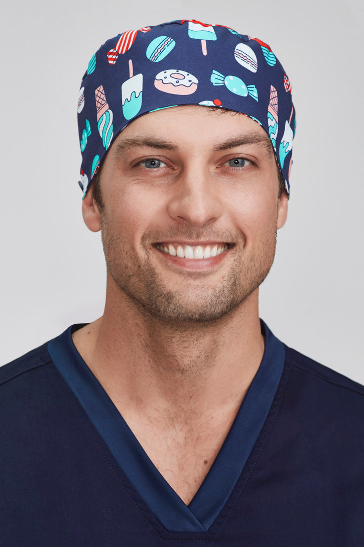 navy scrub cap 